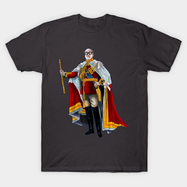 King Danny DeVito T-Shirt by Harley Warren